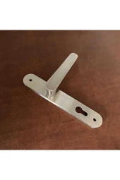 Kaira İnox Zamak Aynalı Yale Çelik Kapı Kolu 1 Takım thumbnail 1