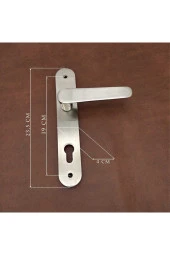 Kaira İnox Zamak Aynalı Yale Çelik Kapı Kolu 1 Takım thumbnail 3