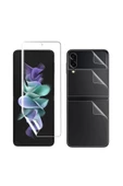 Samsung Z Flip 4 ile Uyumlu Ön & Arka Full Body Esnek Nano Çizilmez Ekran Koruyucu thumbnail 5