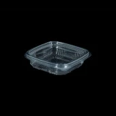 Kullan At Plastik Kilitli Şeffaf Düz Kapaklı Gıda Saklama Kabı Sızdırmaz Kap - 150 cc - 75 Adet thumbnail 1