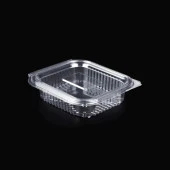 Kullan At Plastik Kilitli Şeffaf Düz Kapaklı Gıda Saklama Kabı Sızdırmaz Kap - 150 cc - 100 Adet thumbnail 1