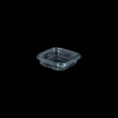 Kullan At Plastik Kilitli Şeffaf Düz Kapaklı Gıda Saklama Kabı Sızdırmaz Kap - 150 cc - 100 Adet thumbnail 3