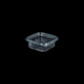 Kullan At Plastik Kilitli Şeffaf Düz Kapaklı Gıda Saklama Kabı Sızdırmaz Kap - 250 cc - 50 Adet thumbnail 2