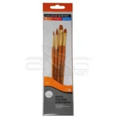 Daler Rowney Simply Gold Taklon Synthetic 4lü Fırça Seti Kod:400 - 2