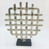 Crearthome Kafesli Metal Dekoratif Aksesuuar 30x34 cm Kermanhome1 - 2