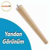 Ahşap Sehpa Masa Puf Tabure Tv Ünitesi Ayağı Ayakları M8 Civatalı 35 Cm Bağlantı Aparatlı 4'lü Set - 3