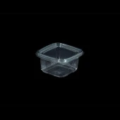 Kullan At Plastik Kilitli Şeffaf Düz Kapaklı Gıda Saklama Kabı Sızdırmaz Kap - 375 cc - 75 Adet thumbnail 3