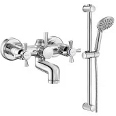 ECA Quadrille Banyo Bataryası + ECA Logica Sürgülü Duş Seti Üst Takımı thumbnail 1