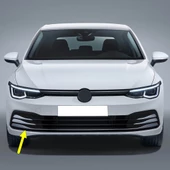 VW Golf 8 2020-2023 Ön Tampon Sağ Izgarası Sensör Delikli 5H0853666J thumbnail 1