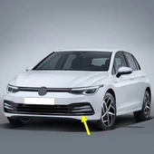 VW Golf 8 2020-2023 Ön Tampon Sol Izgarası Sensör Delikli 5H0853665J thumbnail 1