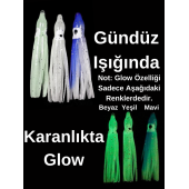 Eagenset Silikon Ahtapot Yapay Yem Olta Takımı, Çapari, Jig Yapım Malzemesi 5 cm 5 Adet - 6