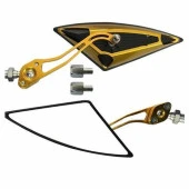 Üniversal Gold Siyah Üçgen Motosiklet Aynası - 1