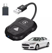 Araç İçi Android ve Apple Cihazlar İçin Kablosuz Car Play Adaptörü Wireless Carplay Çevirici - 7