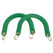 Angel Çanta Aksesuar Yaylı Halkalı Kapsüllü Suni Deri Yeşil Renk Tutma Sapı Light Gold Metalli thumbnail 1