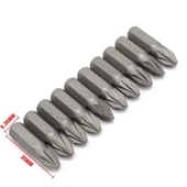DailyTech 10 Adet 14 25mm Pozi PZ2 Tornavida Bit Seti Tamir Araçları Matkap Ucu Güç Ev El Aletleri - - 3