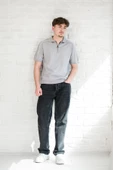Microfilament Kumaş Fermuarlı Polo Yaka Slimfit T-shirt - 6