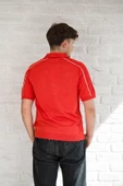 Microfilament Kumaş Fermuarlı Polo Yaka Slimfit T-shirt - 4
