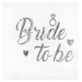 PEÇETE VARAKLI BRIDE TO BE GÜMÜŞ 16 ADET - 1
