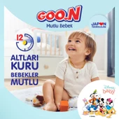 Goon Mutlu Bebek Bebek Bezi Beden:4 (9-14Kg) Maxi 160 Adet Jumbo Mega Pk - 3