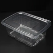 Kullan At Plastik Kilitli Şeffaf Bombeli Kapaklı Gıda Saklama Kabı Sızdırmaz Kap -1000 cc -600 Adet thumbnail 3