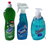 Contes Bulaşık Deterjanı 750 ml & Contes Camsil 500 ml & Contes Sıvı El Sabunu 500 ml. - 1