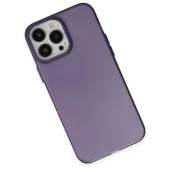 İphone 14 Pro Uyumlu Sert Silikon Metal Kamera Çerçeveli Kılıf thumbnail 4