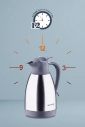 Korkmaz çelik çay termosu - çelik su termosu 1,5 lt. - 3