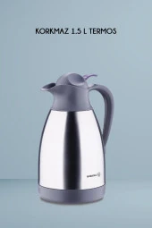 Korkmaz çelik çay termosu - çelik su termosu 1,5 lt. - 4