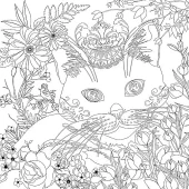 Bigpoint Baskılı Pres Tuval 30x30cm Kedi - 1