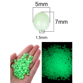 Eagenset Fosforlu Glow Yeşil Silikonlu Yumuşak Boncuk Olta Takımı, Çapari, Jig Yapım Malzemesi 50 Adet - 3