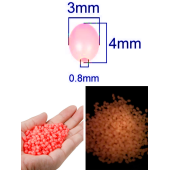Eagenset Fosforlu Glow Turuncu Silikonlu Yumuşak Boncuk Olta Takımı, Çapari, Jig Yapım Malzemesi 50 Adet - 1