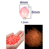 Eagenset Fosforlu Glow Turuncu Silikonlu Yumuşak Boncuk Olta Takımı, Çapari, Jig Yapım Malzemesi 50 Adet - 2