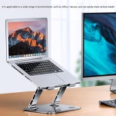 10" - 17.3" Katlanabilir Tüm Modellerle Uyumlu Ayarlanabilir Laptop Tablet Standı Notebook Yükseltici - 4