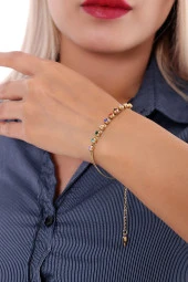 Kadın Çoklu Renkli Çelik  Bileklik Altın Renk thumbnail 1