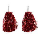 Ponpon Sevimli Ponpon Kırmızı ikili Set - 1