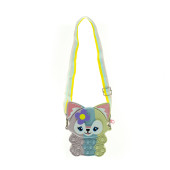 Oyuncak Slikon Çanta Sevimli Kedi Stres Baloncuklu - 1