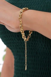 Örme Zincir  Çelik Bileklik thumbnail 1