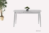 Ortadan Açılabilir Mdf Yemek Masası, Mutfak Masası ( 80x130 CM ) - 5