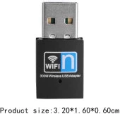 AC - Wifi 5 2.4 GHZ 300 Mbps Mini Usb Wireless Kablosuz Wifi Ap Adaptörü Dongle Wlan Alıcı - 3
