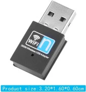 AC - Wifi 5 2.4 GHZ 300 Mbps Mini Usb Wireless Kablosuz Wifi Ap Adaptörü Dongle Wlan Alıcı - 6