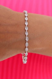 Kadın Su Yolu  Bileklik  Gümüş Renk thumbnail 2