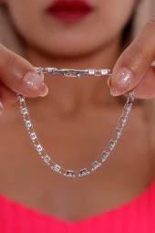 Kadın Su Yolu  Bileklik  Gümüş Renk thumbnail 3