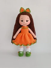 Greyfurt Fatoş Bebek Amigurumi Organik Oyuncak - 1