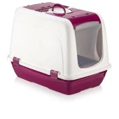 Kapalı Kedi Tuvaleti Büyük Boy Bordo - 1