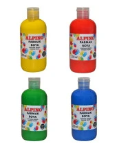 Alpino Parmak Boyası Kırmızı Mavi Yeşil Sarı 250ml Set - 1
