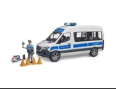 Bruder MB Sprinter Polis Minibüsü Sürücüsü ve Aksesuarları BR02683 Lisanslı Ürün thumbnail 1