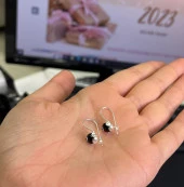 SilverPoint Mavi Taşlı Göz Figürlü Küpe - 1