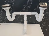 GAMA LÜX ÇİFTLİ ÇÖP MAK S Lİ SİFON  - SÜZGÜ Ø 110 mm - Ø 32 LİK ÇIKIŞLI - 2