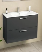 HİLTON BANYO DOLABI - MIA 80 ANTRASİT GRİ - 3