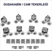 DUŞAKABİN CAM YEDEK PARÇA KABİN TEKERİ ( PLASTİK GÖVDE ) TAKIM - 1